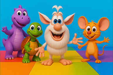 Learn Colors with Booba and Friends